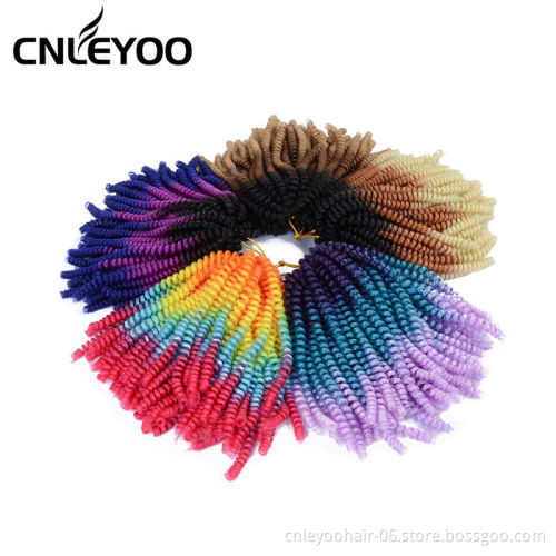 Factory 60 Roots Spring Twist Crochet Hair 8 Inch Passion Twist Pre-Looped Crochet Braids For Beauty